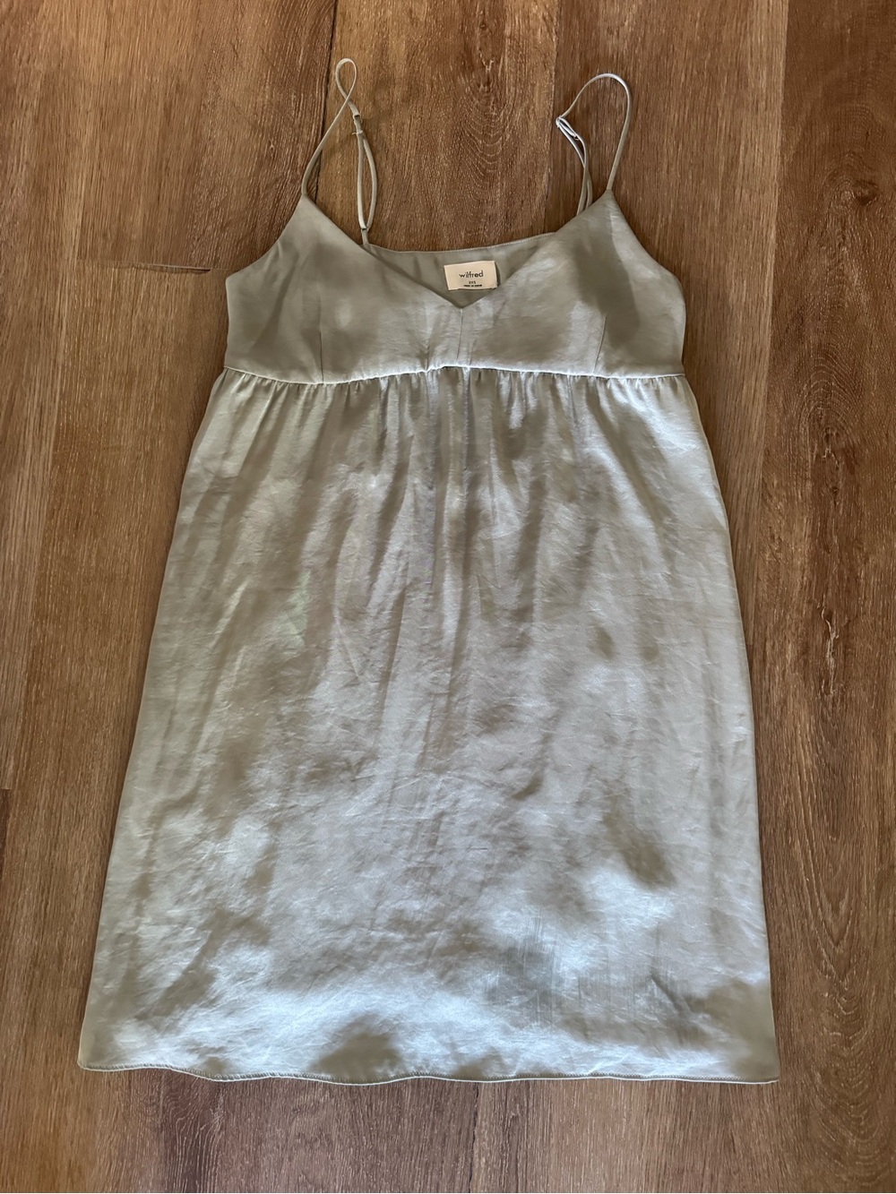 Wilfred Silk Slip DressSage